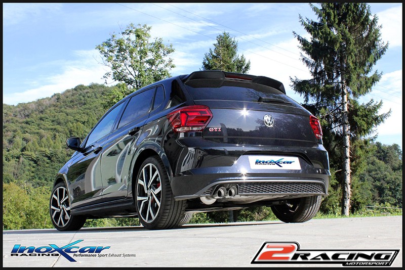 Zadní tlumič koncovkou výfuku 2 x průměru 80 Inoxcar racing WPO.24.80