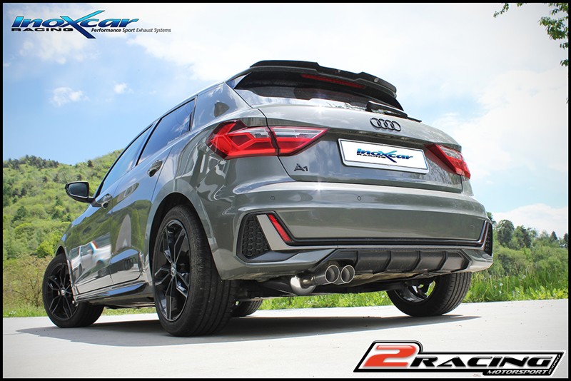 Central pipe společně ss tlumiče (For the installation on the original Zadní s tlumiče it is necessary to separately order the adapter AD.A1.05) Inoxcar racing TCSA1.05