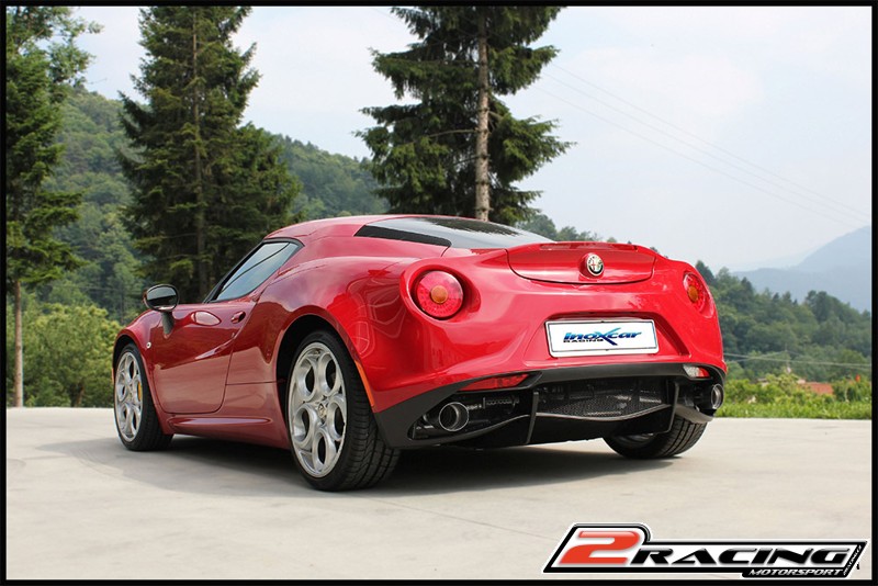Zadní tlumič s koncovkou o průměru 100 X-RACE P+L Inoxcar racing AL4C.03.10RA