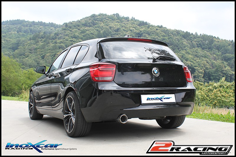 Zadní tlumič s koncovkou o průměru 100 X-RACE Inoxcar racing BMF20.01.XR10