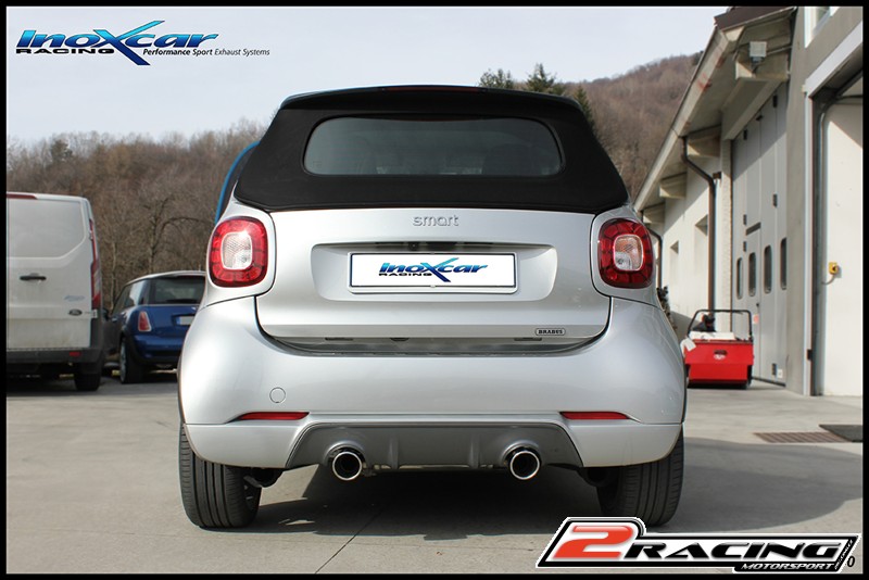 Zadní tlumič s koncovkou o průměru 90 X-RACE P+L Inoxcar racing SMBR.01.XR90