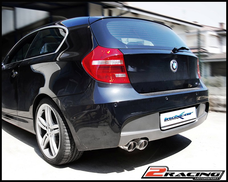 Zadní tlumič koncovkou výfuku 2 x průměru 80 Inoxcar racing BME87.02.80