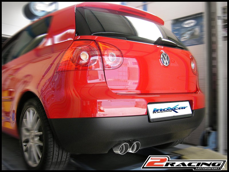 Zadní tlumič s oválnou koncovkou výfuku 120x80 OBLIQUE Inoxcar racing WGO.23.SB