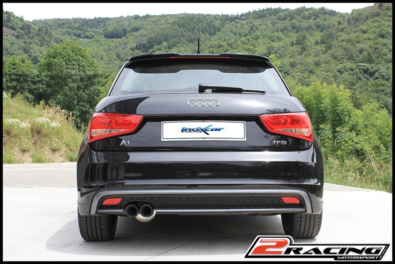 Zadní tlumič koncovkou výfuku 2 x průměru 80 Racing Inoxcar racing AUA1.04.RA