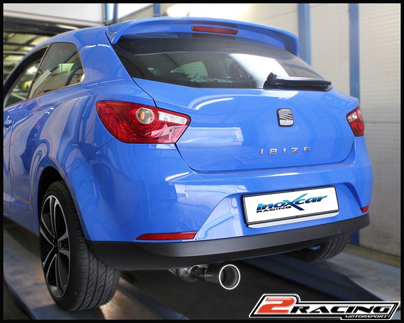Zadní sportovní výfuk z nerezové oceli s koncovkou o průměru 102 Inoxcar racing SEIB.23.102