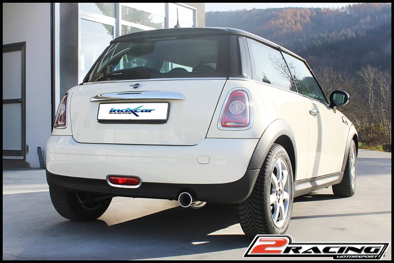 Zadní tlumič s oválnou koncovkou výfuku 120x80 mm Inoxcar racing MICO.05.120