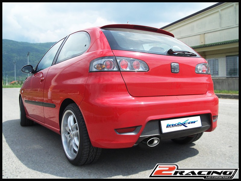 Zadní sportovní výfuk z nerezové oceli s koncovkou o průměru 102 Inoxcar racing SEIB.17.102