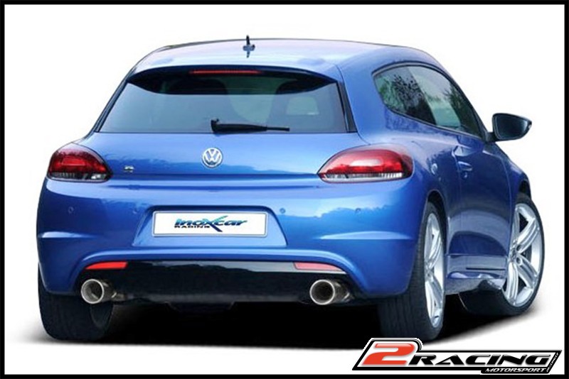 Zadní sportovní výfuk z nerezové oceli s koncovkou průměr102 Racing L+R Inoxcar racing WSCI.04.102R