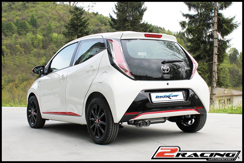Zadní tlumič s koncovkou o průměru 80 Inoxcar racing TOAY.02.80