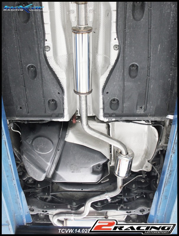 Central pipe společně ss tlumiče (2 s tlumičes) (For the installation on the original Zadní s tlumiče it is necessary to separately order the adapter AD.GOLF7.01) Inoxcar racing TCVW.14.02S