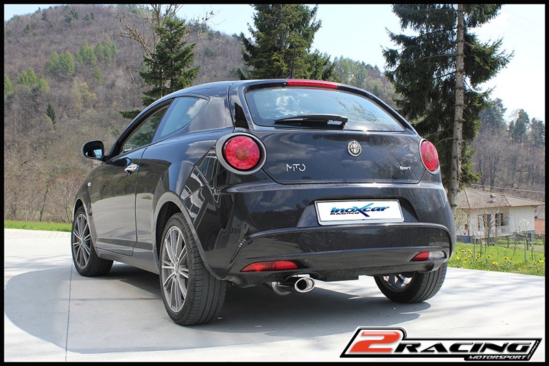 Zadní tlumič s oválnou koncovkou výfuku 120x80 mm Inoxcar racing ALMI.01.120