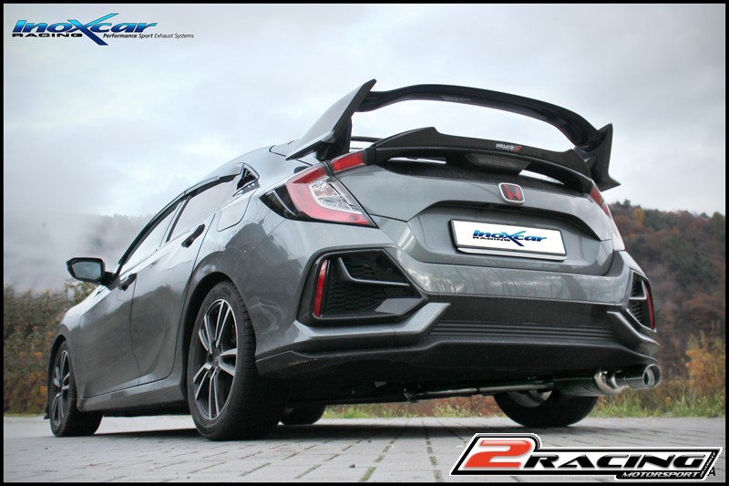 Zadní tlumič s koncovkou průměr 90 Racing Inoxcar racing HOCI.08.RA