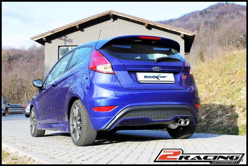Zadní tlumič koncovkou výfuku 2 x průměru 80 Inoxcar racing FOFI.22.D80