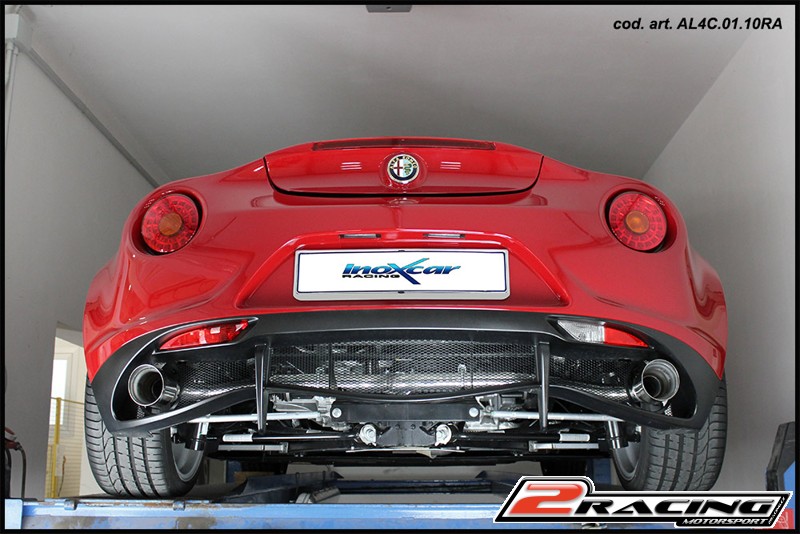 Zadní tlumič s koncovkou o průměru 100 X-RACE P+L Inoxcar racing AL4C.03.10RA