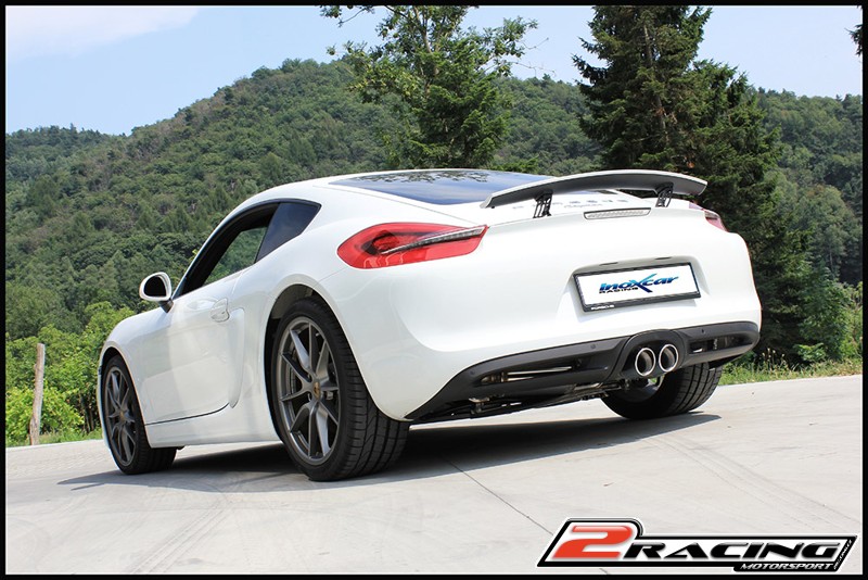 Zadní s tlumiče společně scentral koncovka 2 x průměru 90 X-RACE Inoxcar racing POCAY.04.XR90
