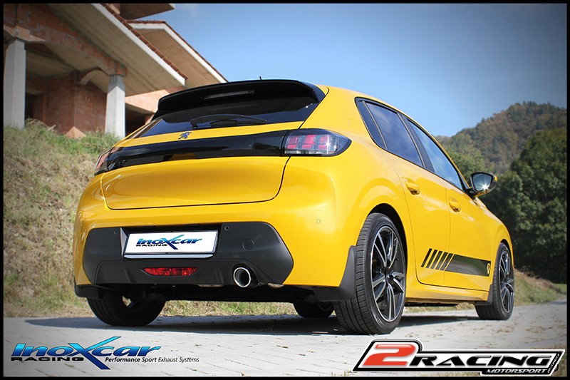 Zadní tlumič s koncovkou průměr 90 Racing BLACK CERAMIC Inoxcar racing PE208.07.90CBLACK
