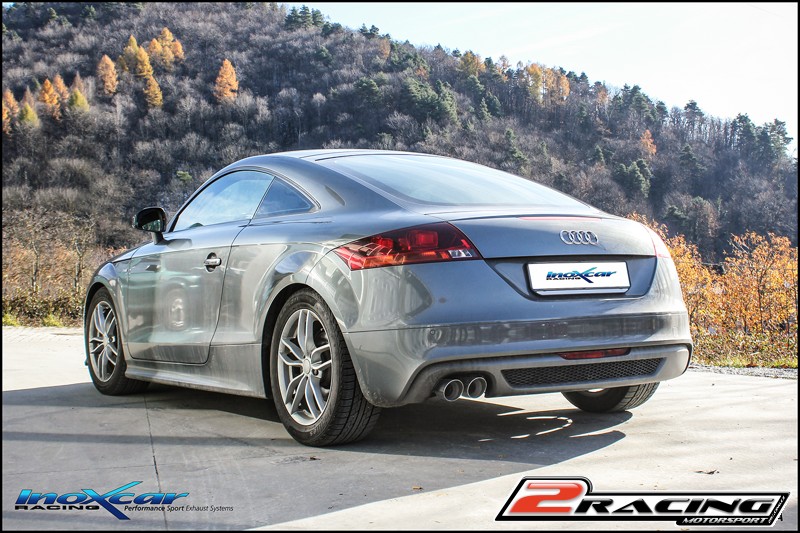 Zadní tlumič koncovkou výfuku 2 x průměru 80 Racing Inoxcar racing AUTT.06.RA