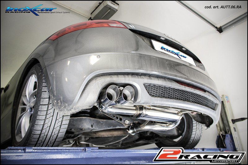 Zadní tlumič koncovkou výfuku 2 x průměru 80 Racing Inoxcar racing AUTT.06.RA