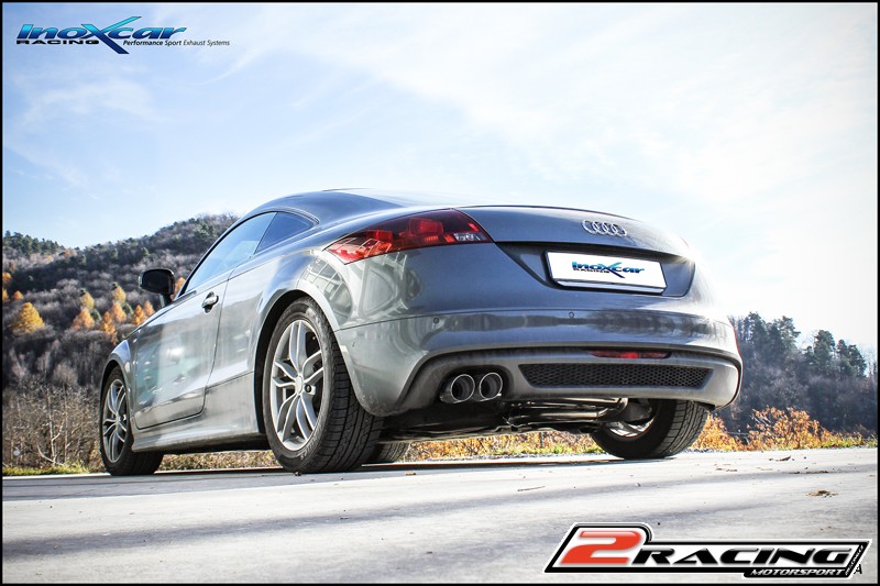 Zadní tlumič koncovkou výfuku 2 x průměru 80 Racing Inoxcar racing AUTT.06.RA