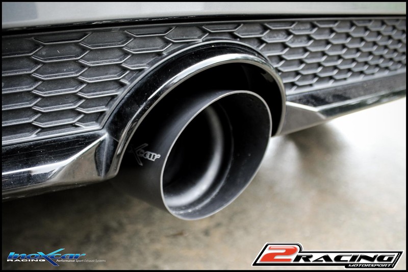 Zadní tlumič s koncovkou průměr 100 Racing BLACK CERAMIC P+L + Valves assembly společně soriginal electric engines Inoxcar racing VALV.TT.01.10CBLACK