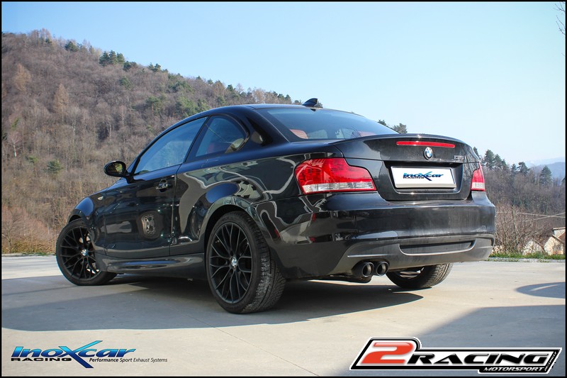 Zadní bez s tlumiče společně skoncovka 2 x průměru 80 X-RACE BLACK MATT společně sthe assembly the standard valve is eliminated Inoxcar racing BME82.01.XR80BLACKMATT