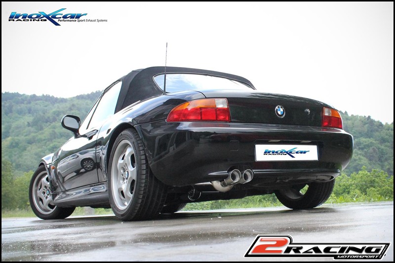 Zadní tlumič koncovkou výfuku 2 x průměru 60 Racing Inoxcar racing BMZ3.02.D60