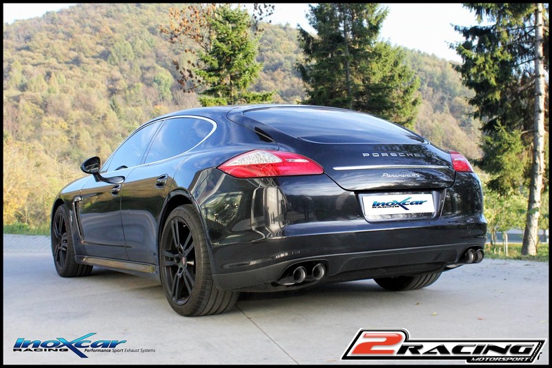 Zadní tlumič koncovkou výfuku 2 x průměru 90 X-RACE BLACK MATT DX+SX Inoxcar racing POPAN.01.XR90BLACKMATT