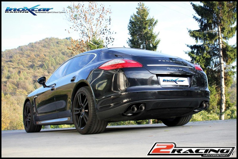Zadní tlumič koncovkou výfuku 2 x průměru 90 X-RACE BLACK MATT DX+SX Inoxcar racing POPAN.01.XR90BLACKMATT