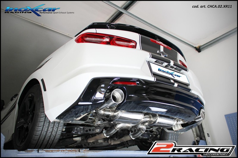 Zadní tlumič s koncovkou o průměru 110 X-RACE dx+sx Inoxcar racing CHCA.02.XR11