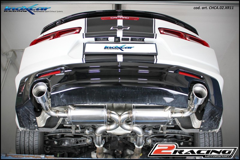 Zadní tlumič s koncovkou o průměru 110 X-RACE dx+sx Inoxcar racing CHCA.02.XR11