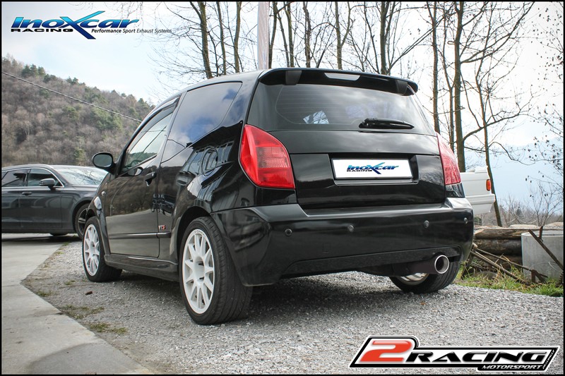 Zadní s tlumiče společně sfinal exit průměru 102 Inoxcar racing CIC2.05.102