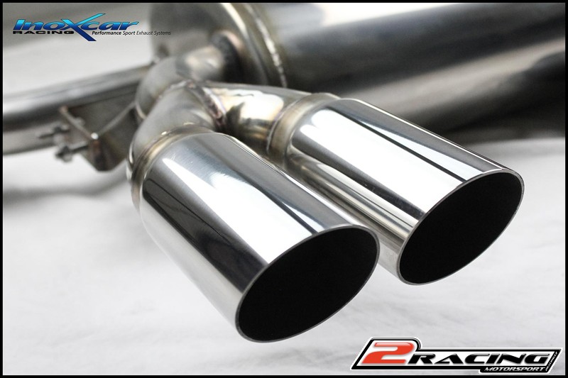 Zadní tlumič koncovkou výfuku 2 x 60 Racing P+L Inoxcar racing FE.05