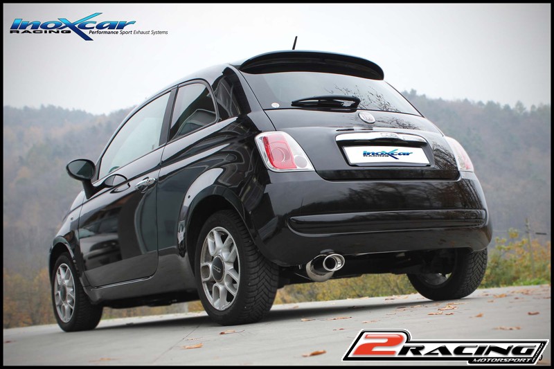 Zadní tlumič s oválnou koncovkou výfuku 120x80 mm Inoxcar racing FICQ.02.120
