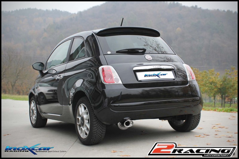 Zadní tlumič s oválnou koncovkou výfuku 120x80 mm Inoxcar racing FICQ.02.120