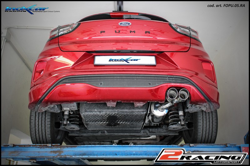 Zadní tlumič koncovkou výfuku 2 x průměru 80 Racing Inoxcar racing FOPU.05.RA