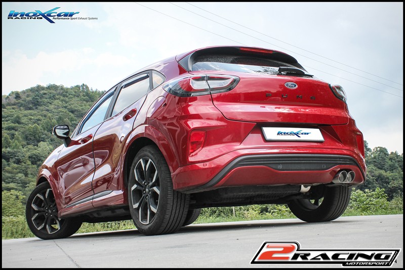 Zadní tlumič koncovkou výfuku 2 x průměru 80 Racing Inoxcar racing FOPU.05.RA