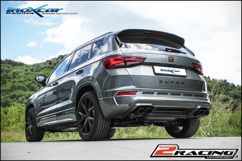 středová roura + Zadní tlumič koncovkou výfuku 2 x 90x70 X-RACE BLACK MATT P+L + Valves assembly společně soriginal electric engines (Possibility of other models of koncovkas on request) Inoxcar racing VALV.ATECA.01.90X70BM