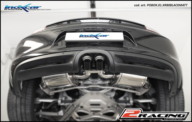 Zadní s tlumiče společně scentral koncovka 2 x průměru 90 X-RACE Inoxcar racing POBOX.01.XR90