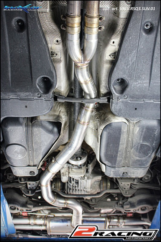 středová roura + Zadní s tlumiče + Valves assembly společně soriginal electric engines Inoxcar racing VALV.RSQ3.SUV.01