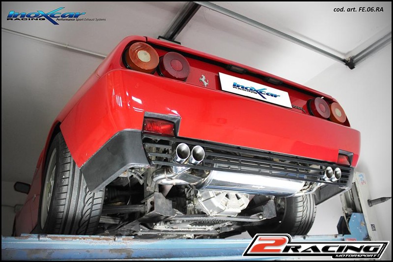 Zadní tlumič koncovkou výfuku 2 x průměru 60 Racing P+L Inoxcar racing FE.06.RA