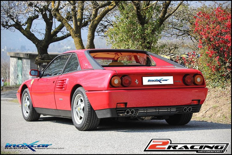 Zadní tlumič koncovkou výfuku 2 x průměru 60 Racing P+L Inoxcar racing FE.06.RA