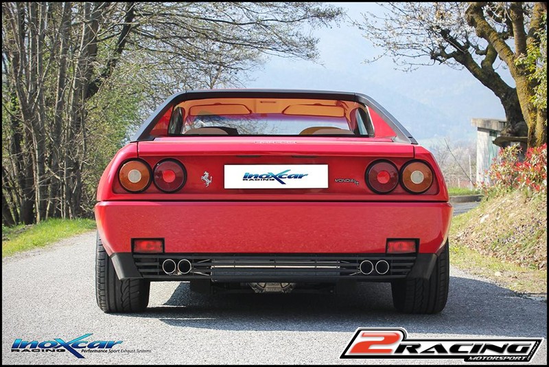 Zadní tlumič koncovkou výfuku 2 x průměru 60 Racing P+L Inoxcar racing FE.06.RA