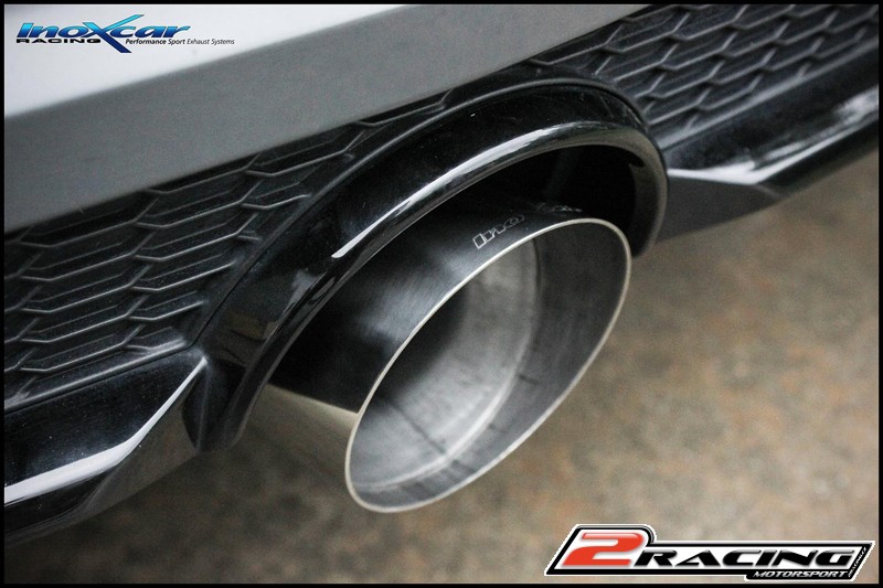 Zadní tlumič s koncovkou průměr 100 Racing P+L Inoxcar racing AUTT.07.RA