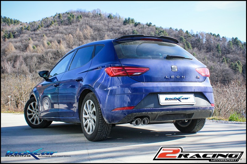 Zadní tlumič koncovkou výfuku 2 x průměru 80 Racing Inoxcar racing SELE.27.RA
