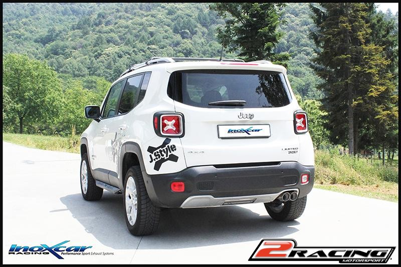 Zadní tlumič koncovkou výfuku 2 x průměru 80 Racing Inoxcar racing JERE.02.RA