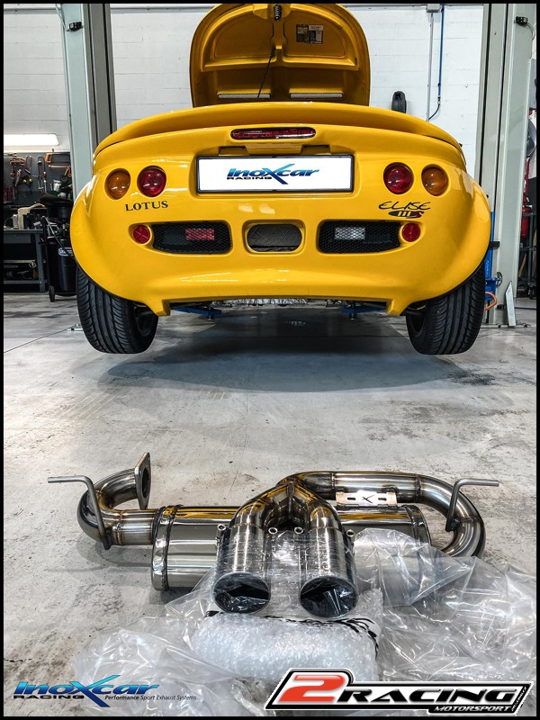 Zadní CENTRAL s tlumiče společně skoncovka 2 x průměru70 Inoxcar racing LOEL.03.D70