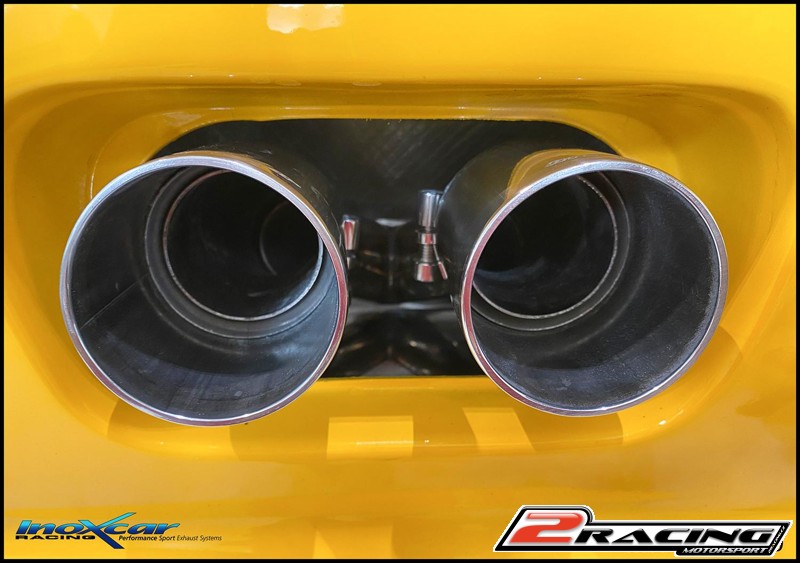 Zadní CENTRAL s tlumiče společně skoncovka 2 x průměru70 Inoxcar racing LOEL.03.D70
