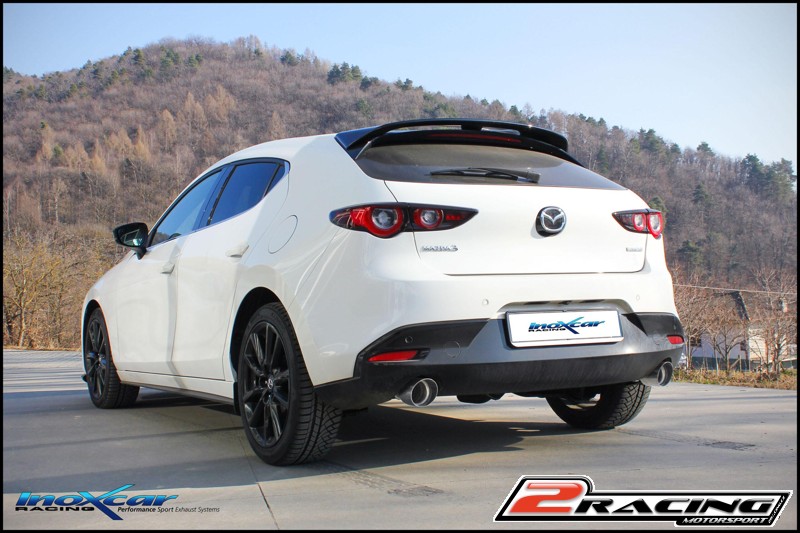 Zadní Inoxcar tlumič výfuku duplex Mazda 3 2.0 (122PS) 2022- MAZD.09.RA