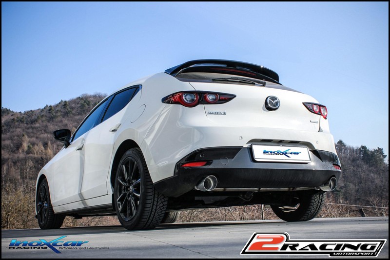 Zadní wihtout s tlumiče společně skoncovka průměru 100 Racing P+L Inoxcar racing MAZD.10.RA