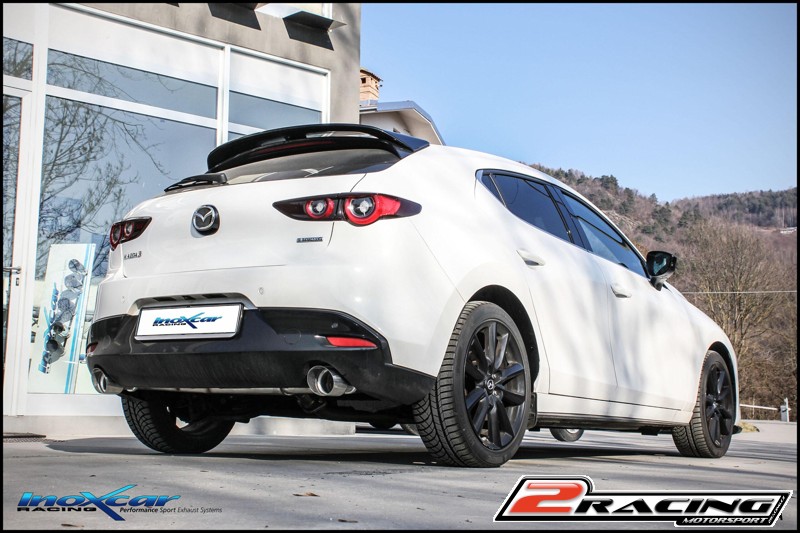 Zadní wihtout s tlumiče společně skoncovka průměru 100 Racing P+L Inoxcar racing MAZD.10.RA